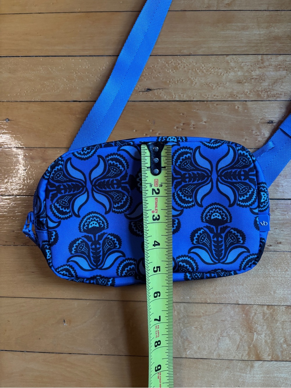 NWOT Vera Bradley Lighten Up Large Cube Belt Bag | Floral Blue Fanny Pack - Picture 11 of 16